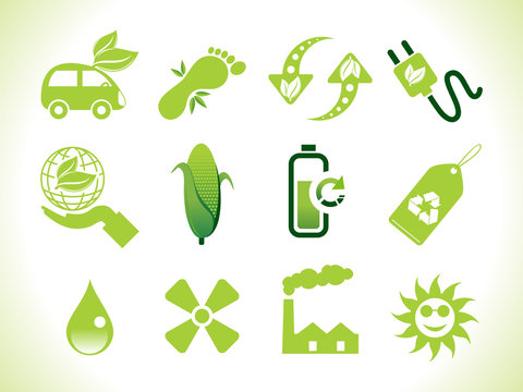 abstract eco icons
