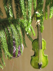 Ornaments on a tree