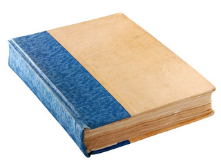 Old book isolated on white background