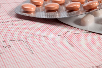 Electrocardiogram and pills