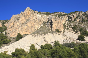 Fototapeta premium esquisto en geología Sierra de la Pila Murcia