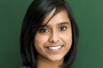 Young women face