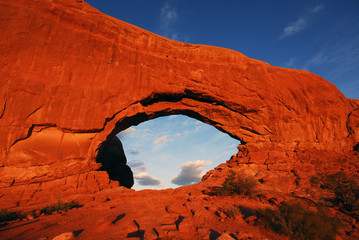 North Window Arch in Arches National Park, Utah. © ran77th