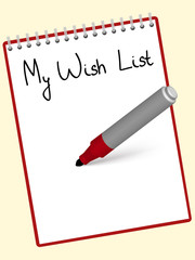 notepad wishlist