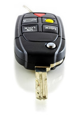 Car Key Isolated on White Background