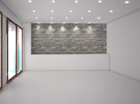 Stanza vuota da arredare