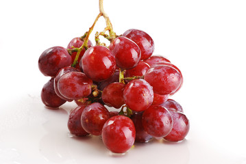 Grapes isolated on white background