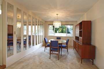 Outdated sixties diningroom