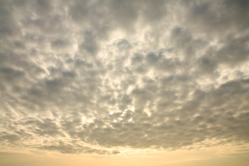 Pattern of cloud befor rain