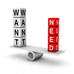 needs and wants balance