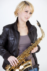 Saxophonistin