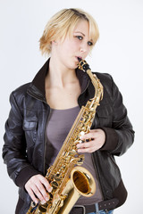Saxophon spielen