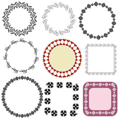 frame oriental arabesque