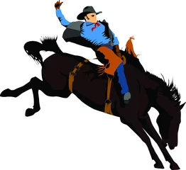 Deurstickers Wilde Westen cowboy