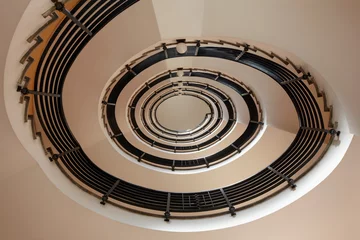 Foto op Aluminium Spiral stair © andersphoto