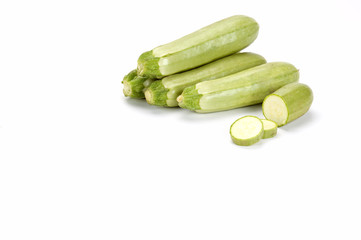 zucchini on white