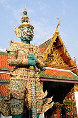 Guardian statue at Wat Phra Kaew