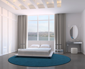 Modern bedroom.