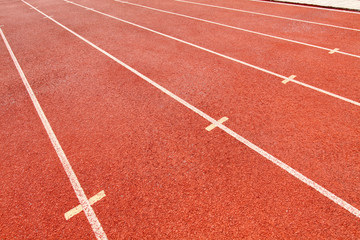 Fototapeta premium Abstract view of running track