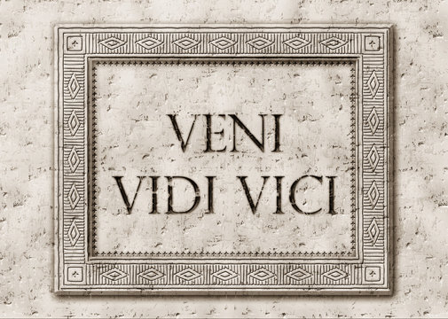 VENI VIDI VICI