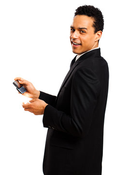 Geschäftsmann mit Smartphone
