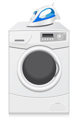 icons are a washing-machine and iron