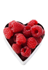 fresh raspberries (valentines day image)