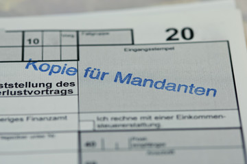 Kopie Steuererklärung