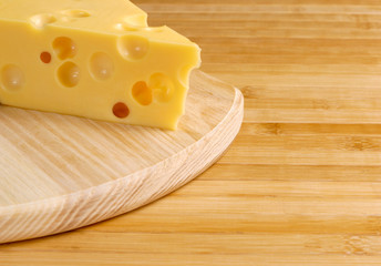 Cheese with holes