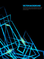 Abstract background, business card. Vector.