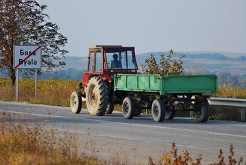Traktor in Bulgarien