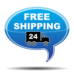 FREE SHIPPING BUBBLE SPEECH
