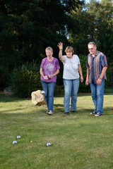 Obraz premium Boule Spiel im Garten