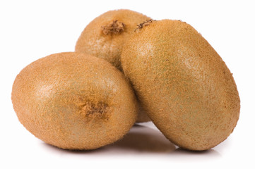 Fresh kiwi isolated on white background