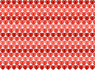 Valentine hearts as a wallpaper background