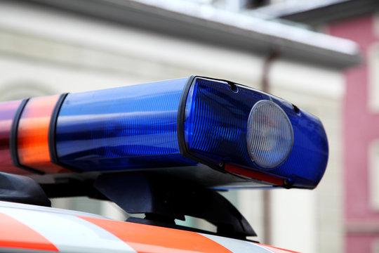 police blue lamp