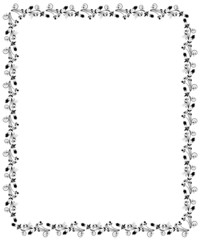 abstract floral wallpaper frame pattern