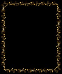 abstract floral wallpaper frame pattern