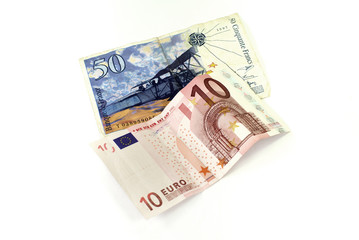 Obraz na płótnie Canvas franc et euro