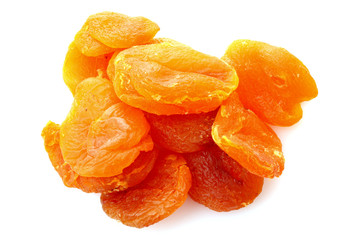 yellow raisins isolated on white