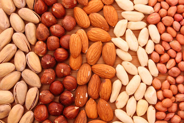 Different types of nuts
