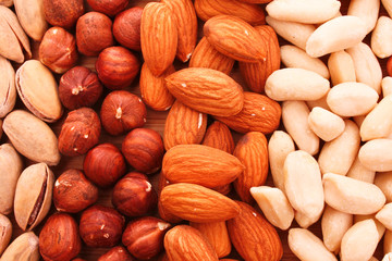 Different types of nuts