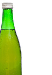 Bottles of water isolated on the white