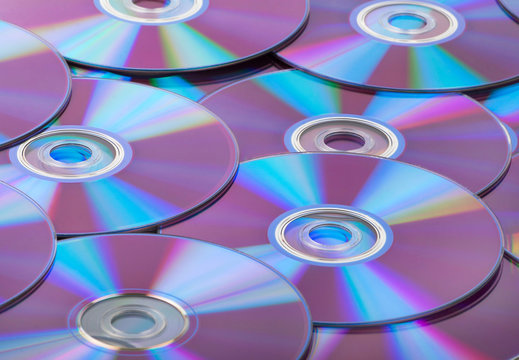 Compact discs CDs background