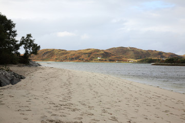 View across the bay at Morar Scotland