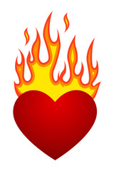 flaming heart