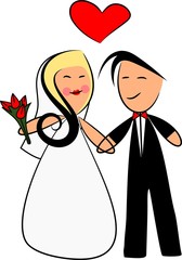Bride and groom