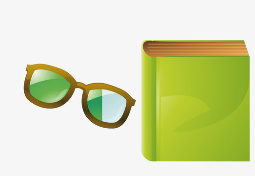 Livre et lunettes