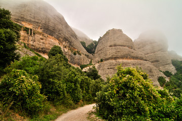 Mountains montserrat, Spain