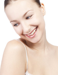 Obraz premium Portrait of a woman, happy smiling